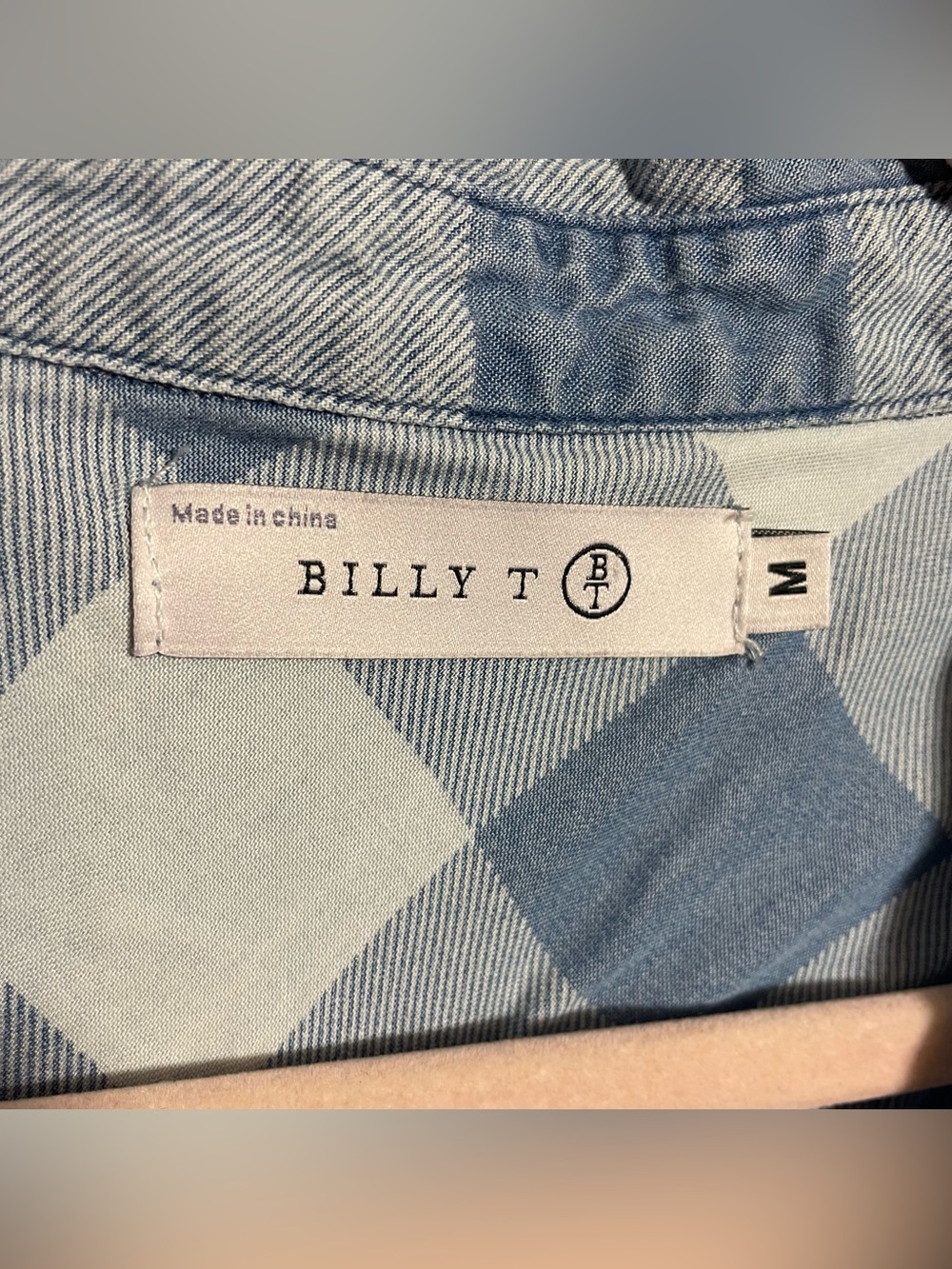 Billy T BT Lyocell button down shirt size medium - Picture 5 of 7